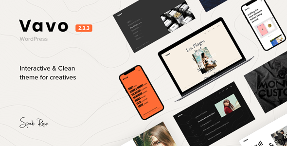Vavo - An Interactive & Clean Theme for Creatives Logo